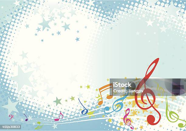 Basic Musical Background Musical Background With Musical Notes Stock Illustration - Download ...