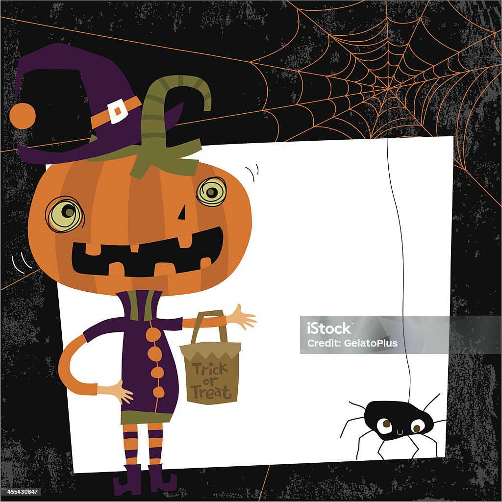 Jack O' Lantern Jack O' Lantern with empty space for message. Zip contains AI, PDF and hi-res jpeg. Halloween stock vector