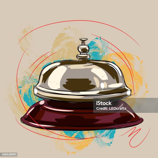 Dzwonek Recepcyjny - Stockowe grafiki wektorowe i więcej obrazów Dzwonek recepcyjny - Dzwonek recepcyjny, Dzwon, Efekt obrazu