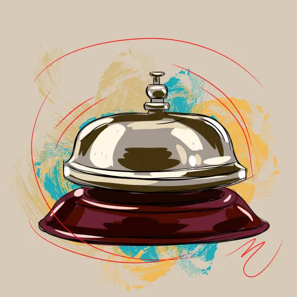 Vector illustration of Service Bell