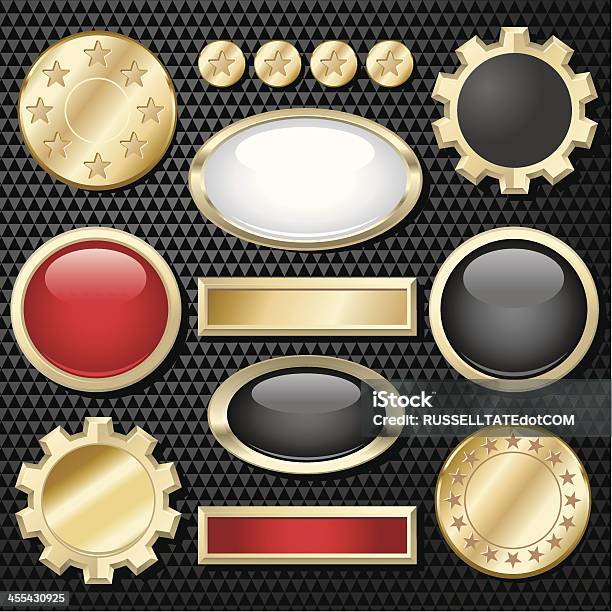 Simboli Di Oro - Immagini vettoriali stock e altre immagini di Dorato - Colore descrittivo - Dorato - Colore descrittivo, Oro - Metallo, Cerchio