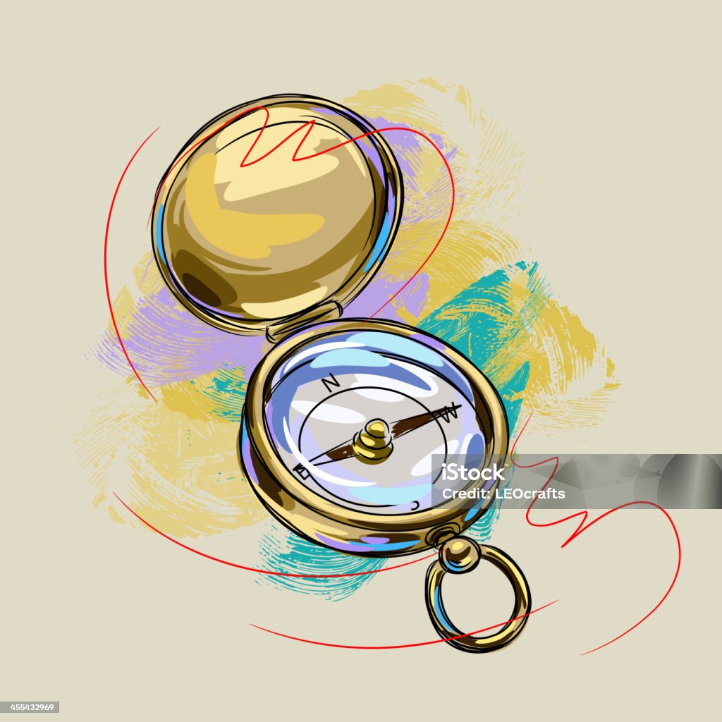 Compass - clipart vectoriel de Art pictural libre de droits