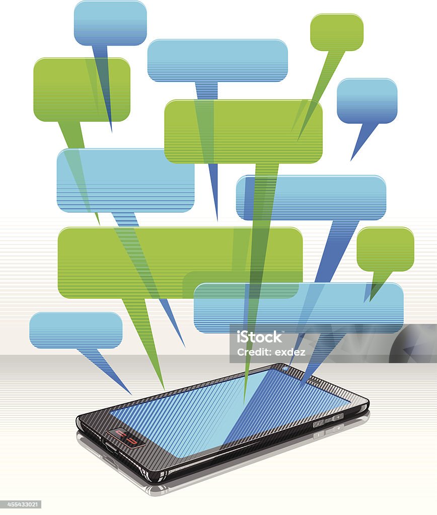会話のスマートフォン - GUIのロイヤリティフリーベクトルアート