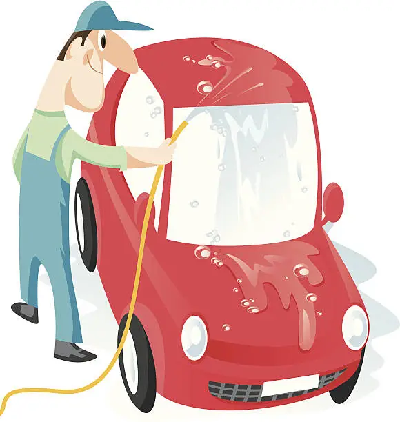 Vector illustration of Car wash