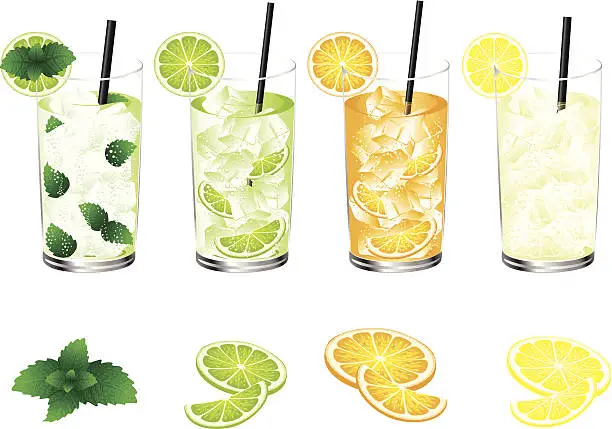 Vector illustration of Refreshment Drink