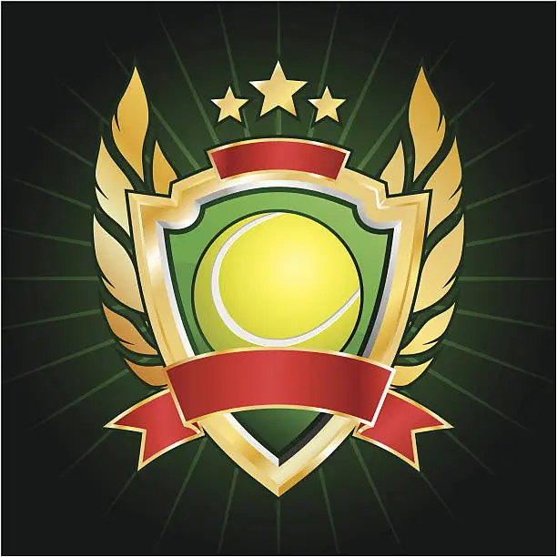 Vector illustration of Tennis logo