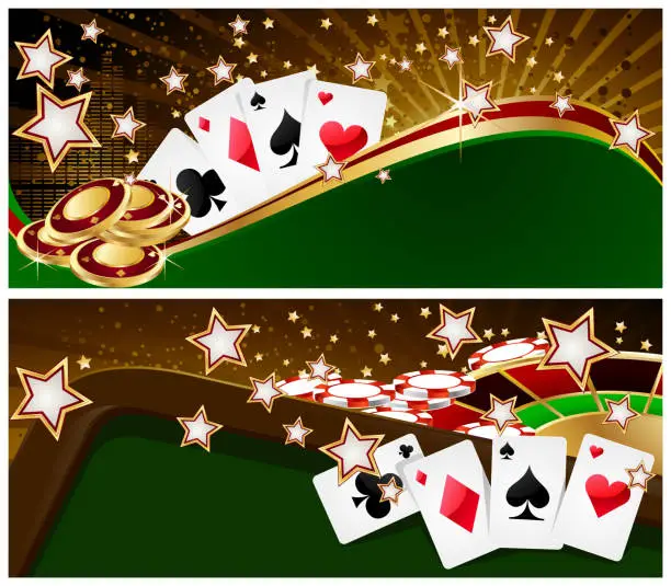 Vector illustration of Casino Banners