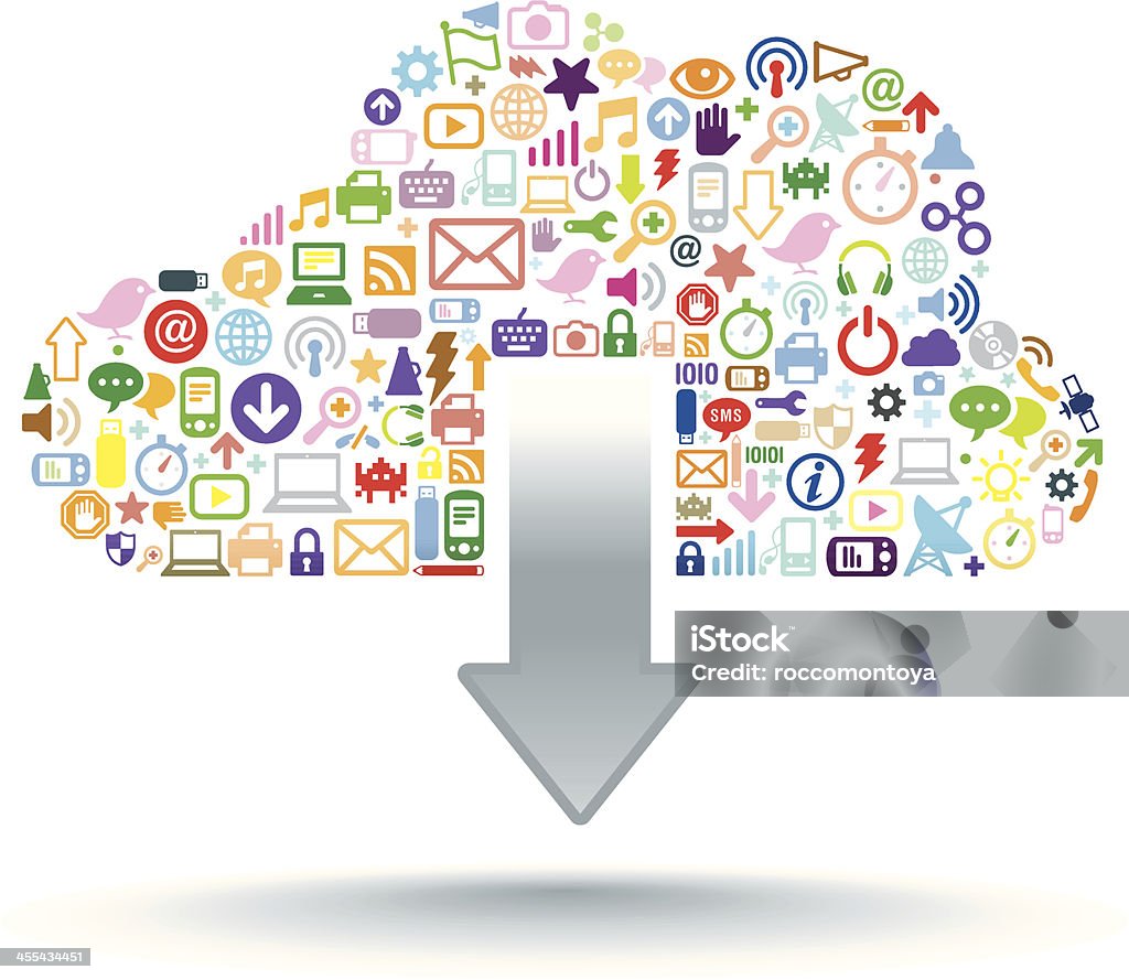 Cloud Computing Color Download Cloud Computing Color Stock Illustration - Download Image Now ...