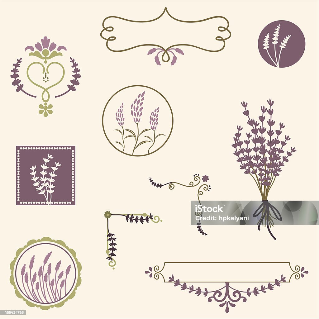 Fresh Air Lavender A collection of lavender design elements. (Includes .jpg) Lavender - Plant stock vector