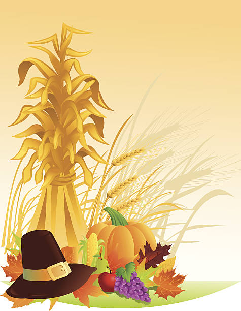 Thanksgiving Harvest vector art illustration