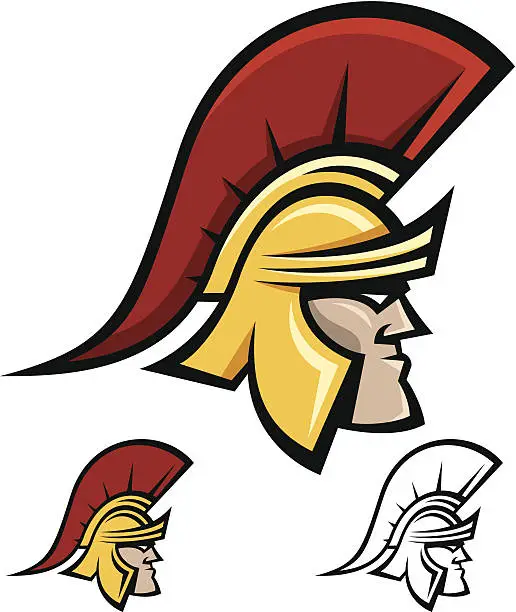 Vector illustration of Trojan Mascot