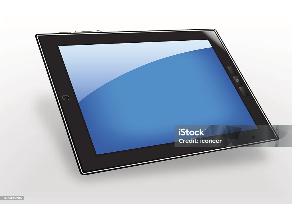 Pc Computer Perspective Tablet Pc In Perspective View Stock Illustration - Download Image Now ...