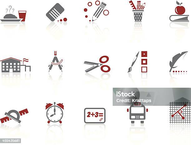 Icônes Simples De Léducation Vecteurs libres de droits et plus d'images vectorielles de Apprentissage - Apprentissage, Bus, Ciseaux