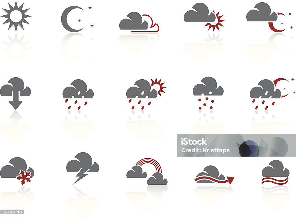 Simple icons – Weather Set of 15 very simple  computer icons. Image layered. Easy to edit. Eps8 + AI-CS3 + HiRes jpg Arrow Symbol stock vector