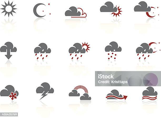 Simple Icons Weather Stock Illustration - Download Image Now - Arrow Symbol, Cloud - Sky, Day