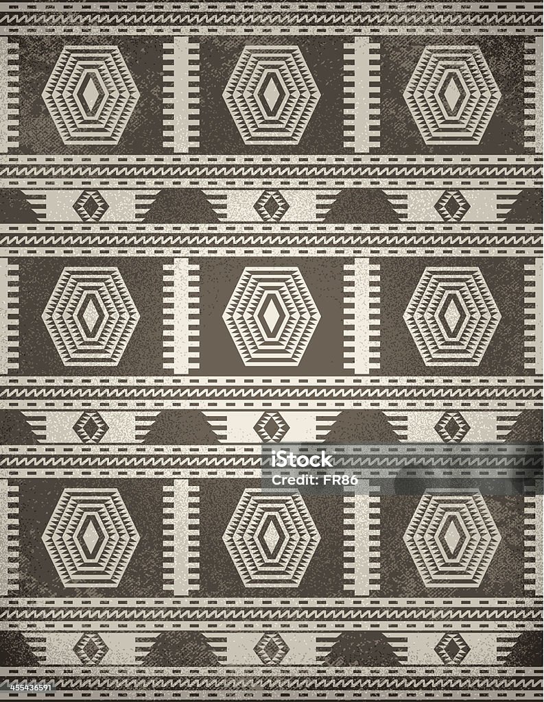 Einheimische Teppich (Grunge - Lizenzfrei Muster Vektorgrafik