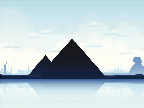 Vector illustration of Pyramids