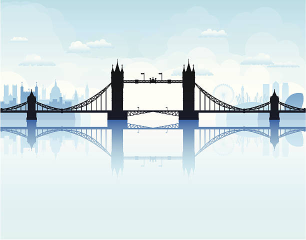 tower bridge, london - london england tower bridge uk bridge stock-grafiken, -clipart, -cartoons und -symbole