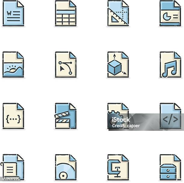 Ilustración de Formato De Archivo Iconos y más Vectores Libres de Derechos de Formato de archivo GIF - Formato de archivo GIF, Hoja de cálculo electrónica, Ilustración