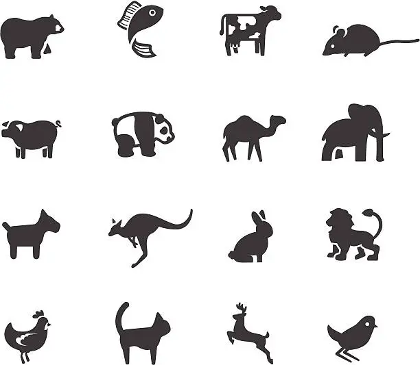 Vector illustration of Animal Symbols