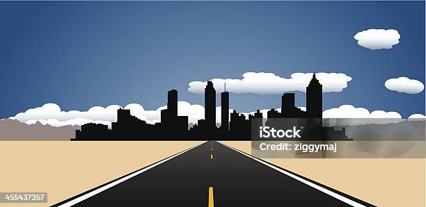 Destination Atlanta Stock Illustration - Download Image Now - Atlanta - Georgia, Urban Skyline, Back Lit