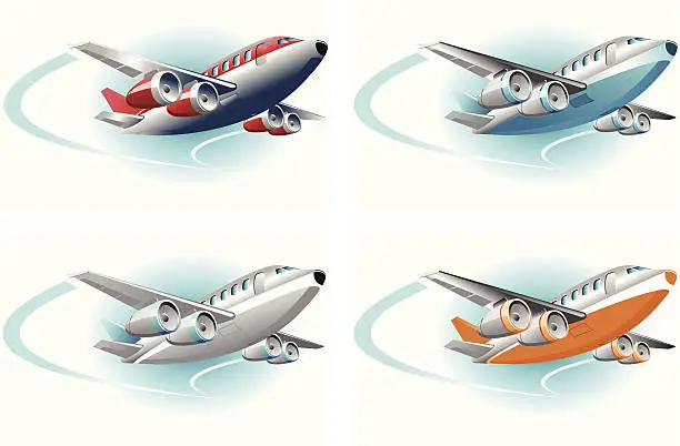 Vector illustration of airplane