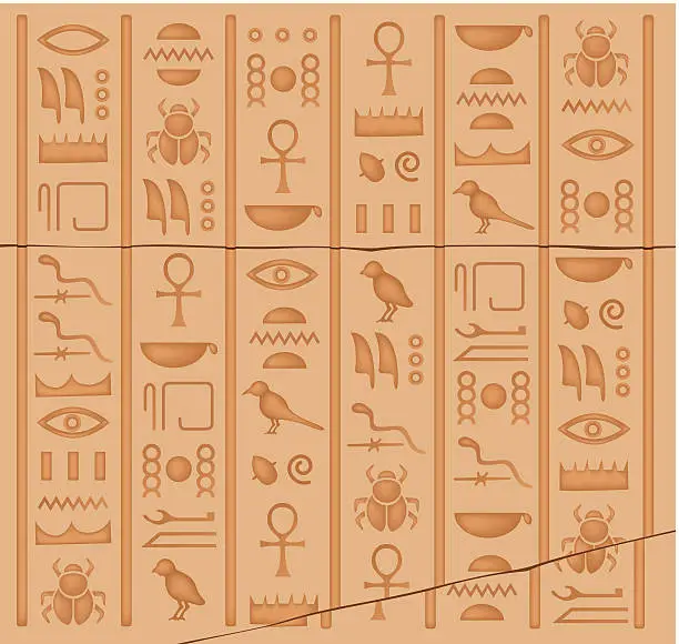 Vector illustration of Hieroglyphs