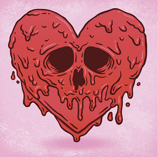 ilustrações de stock, clip art, desenhos animados e ícones de derretido coração - vector love pink dirty