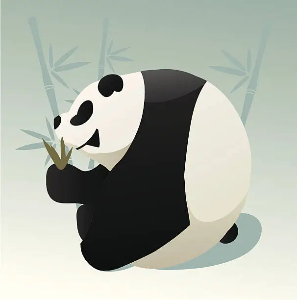 Vector illustration of Panda