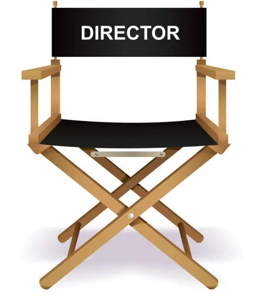 Vector illustration of Director`s chair