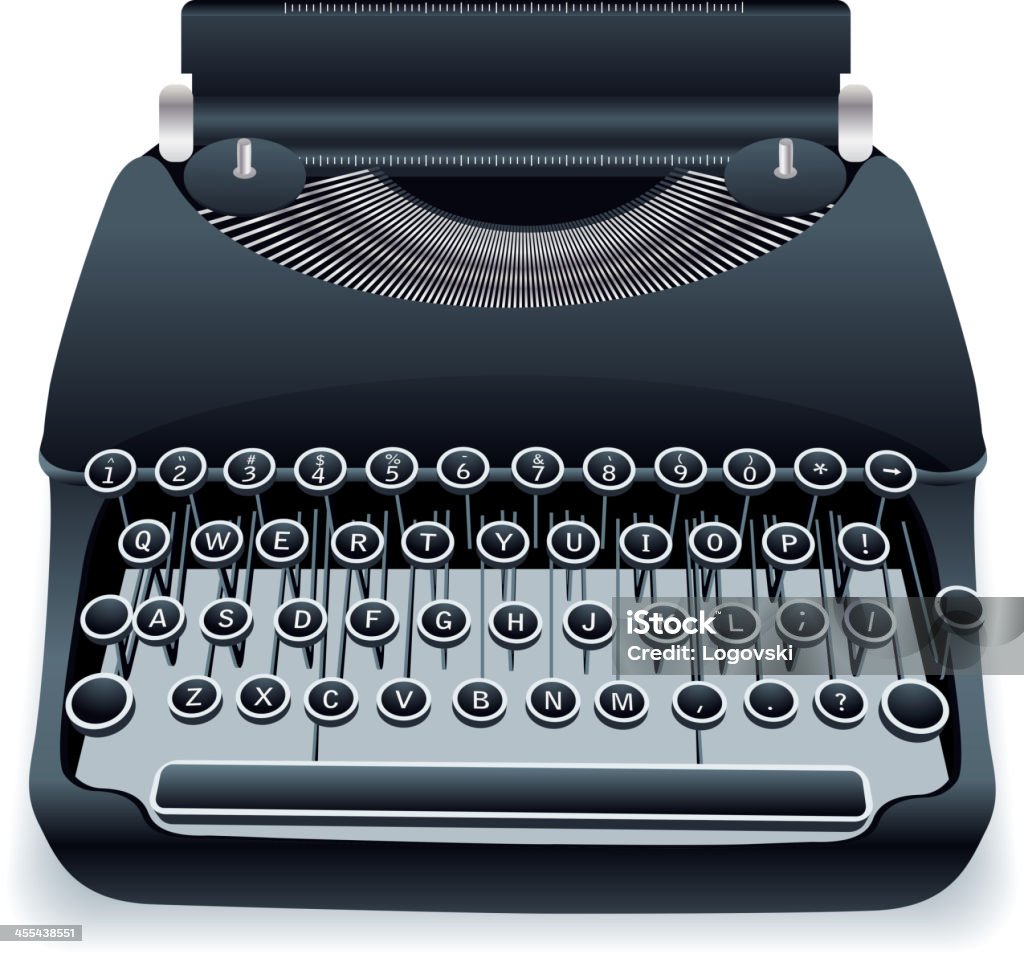 Schreibmaschine - Lizenzfrei Altertümlich Vektorgrafik