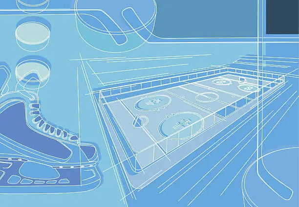 Vector illustration of Hockey Background