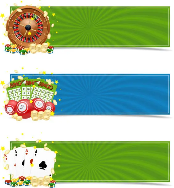Vector illustration of Casino banners