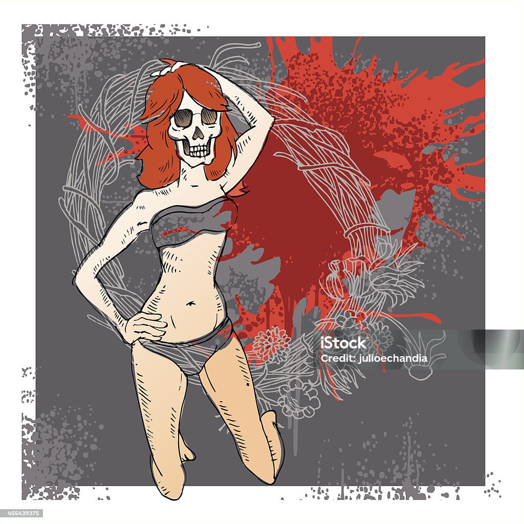 zombie Dziewczyna - Grafika wektorowa royalty-free (Bikini)