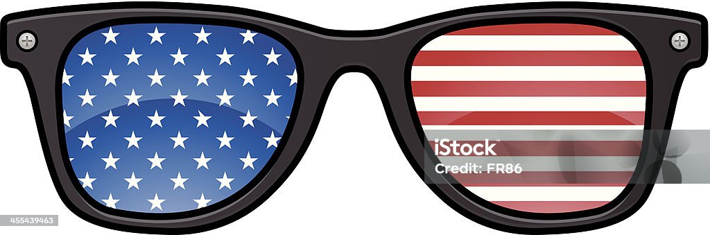 American gafas - arte vectorial de Gafas de sol libre de derechos