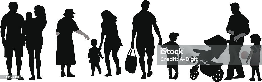 ExtendedFamily - Vetor de Adulto royalty-free