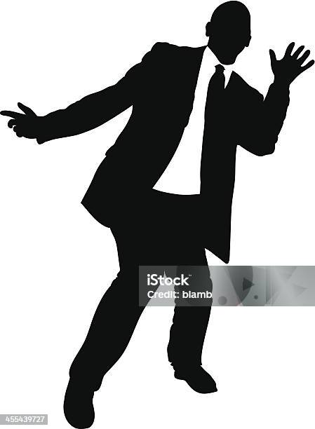 Танец Бизнесмен — стоковая векторная графика и другие изображения на тему Бизнес - Бизнес, Бизнесмен, Бритая голова