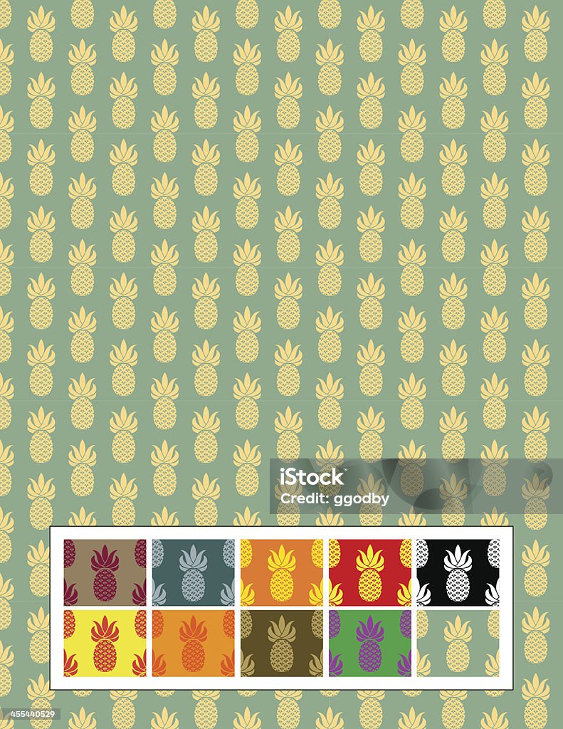 Ananas motif sans couture. - clipart vectoriel de Ananas libre de droits