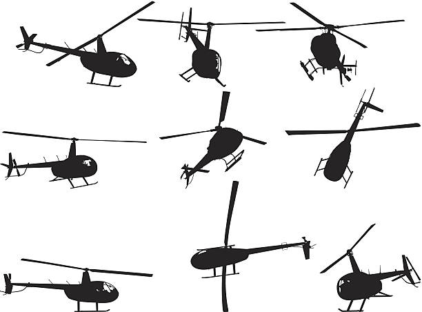 複数の画像のヘリコプター - ヘリコプター点のイラスト素材／クリップアート素材／マンガ素材／アイコン素材