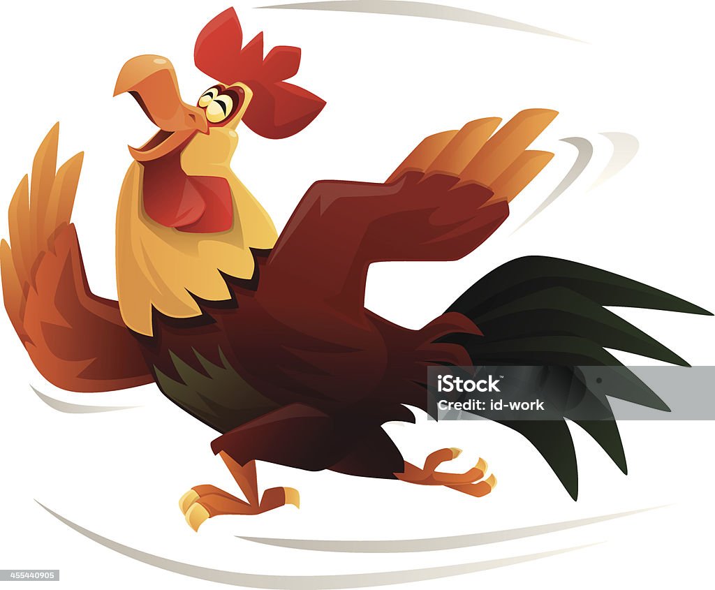 Coq de course - clipart vectoriel de Cartoon libre de droits