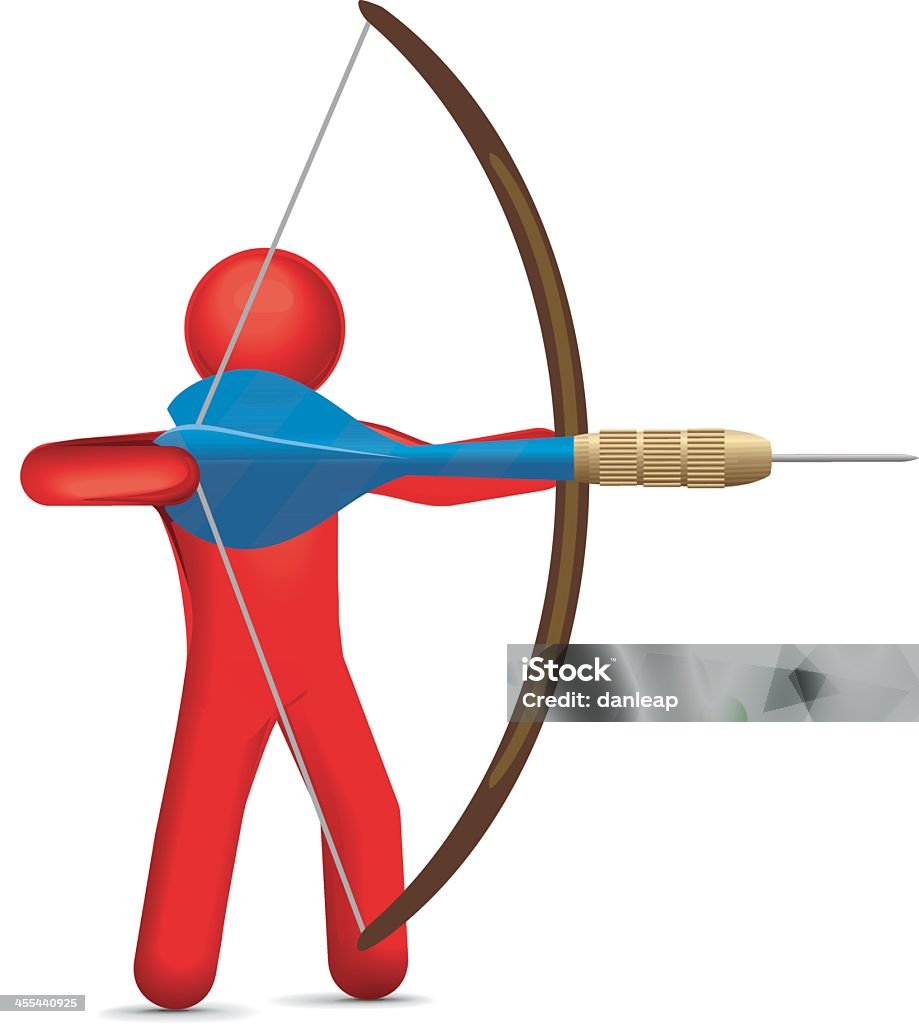 Fléchette Archer - clipart vectoriel de Arc libre de droits
