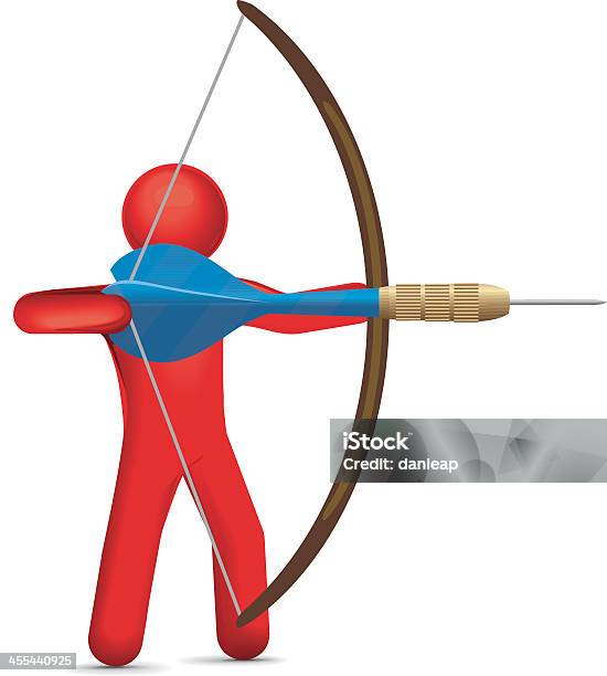 Fléchette Archer Vecteurs libres de droits et plus d'images vectorielles de Arc - Arc, Arc et flèche, Cible - Matériel de sport