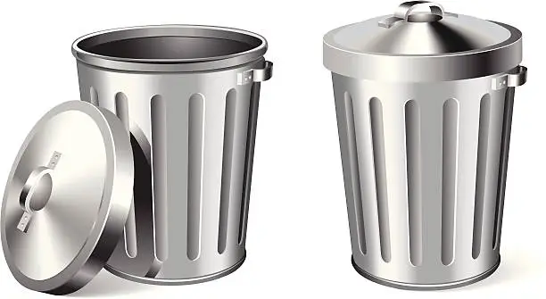 Vector illustration of Trash Can