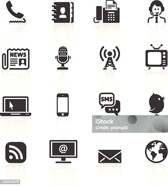 Ikony Komunikacji - Stockowe grafiki wektorowe i więcej obrazów Antena - Antena, Biznes, Biznes międzynarodowy