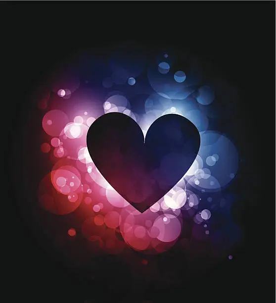 Vector illustration of Abstract heart