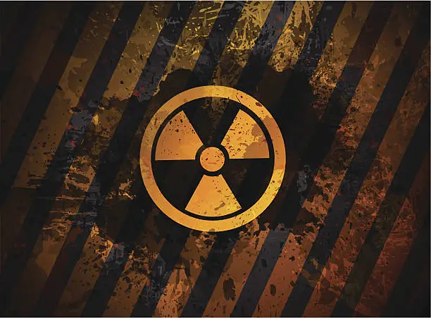 Vector illustration of Radioactive contamination symbol