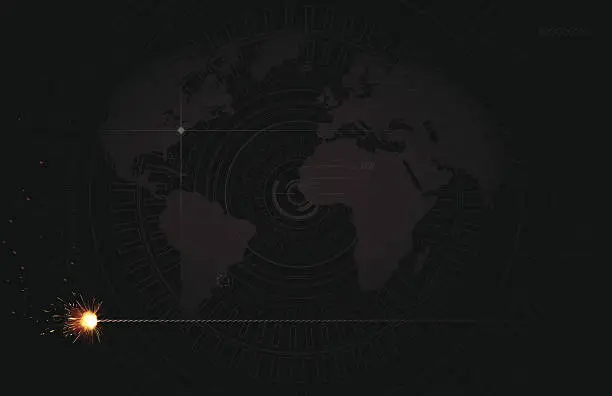 Vector illustration of Fuse World Map