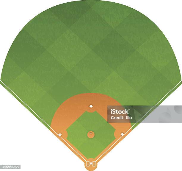 Baseball Diamond Stock Illustration - Download Image Now - Baseball Diamond, Diagram, Baseball - Sport