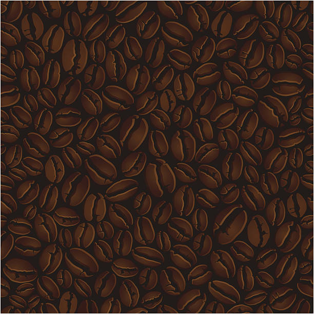 stockillustraties, clipart, cartoons en iconen met coffee beans illustration background - coffee beans