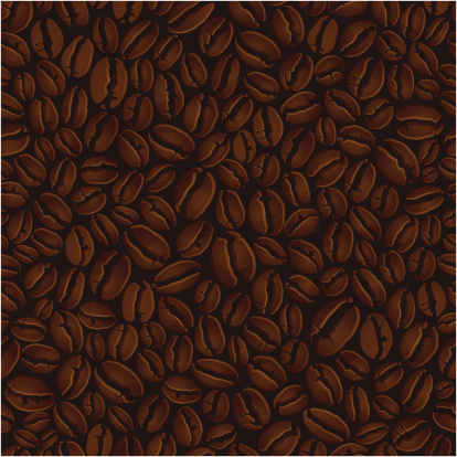 Vector illustration of seamless coffee pattern